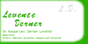 levente derner business card